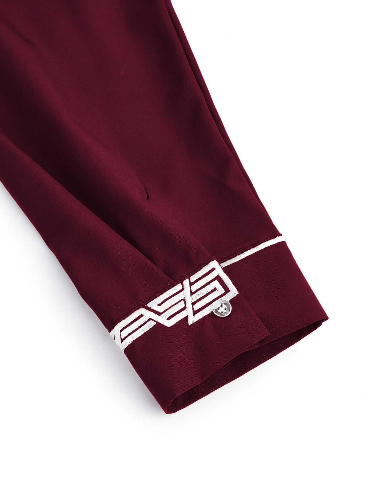 Qamis brodé à col montant pour hommes - Deux couleurs disponibles