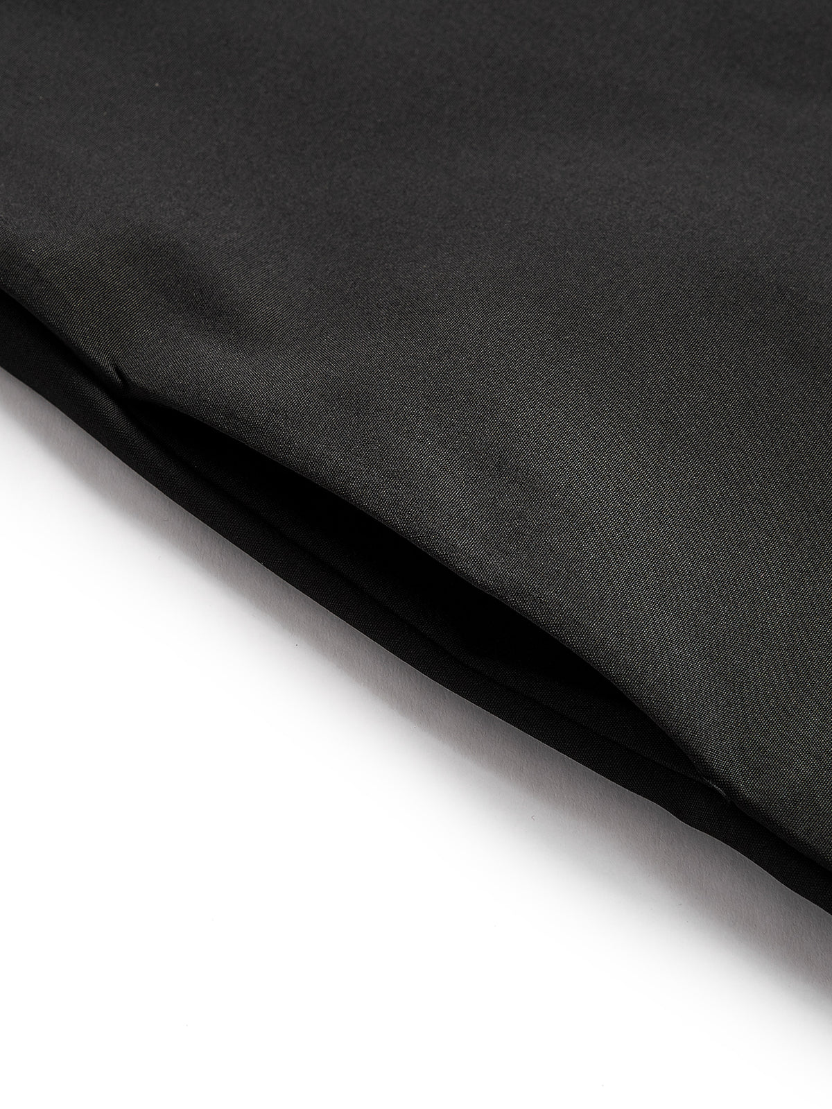 Boys' Black Embroidered Thobe with Gold-Tone Trim & Chest Pocket