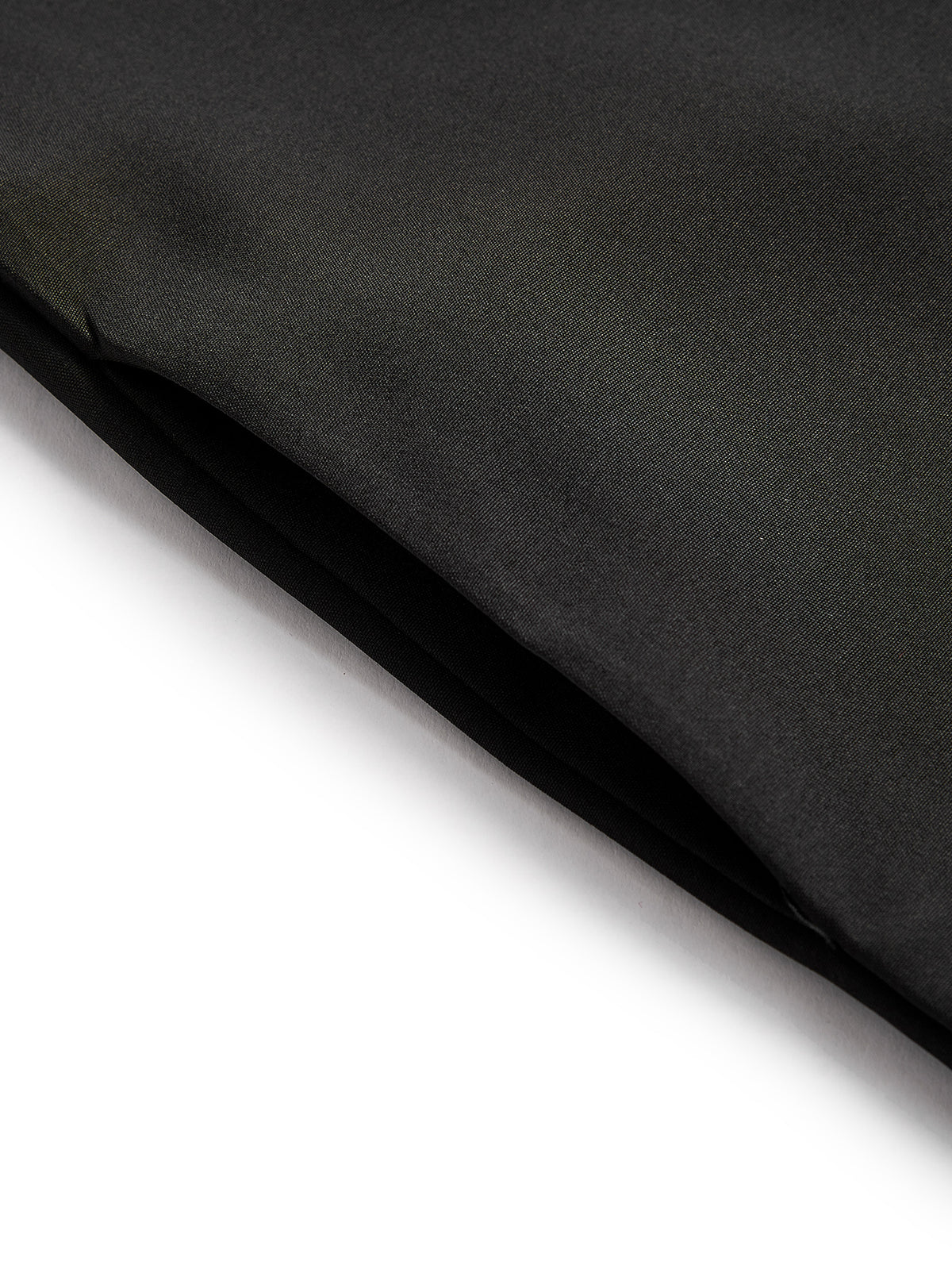 Boys' Black Thobe with Gold Geometric Placket & Pockets