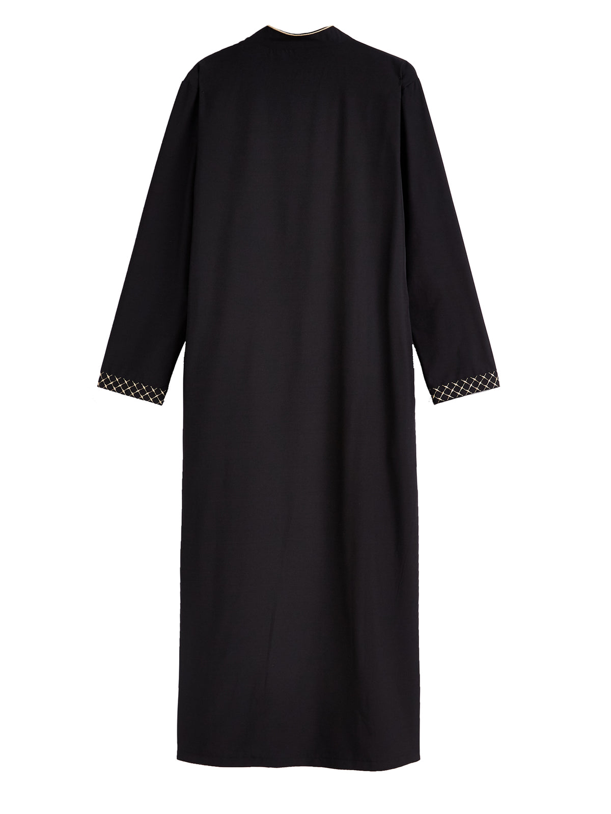 Qamis Brodé Col Droit Homme - 3 Couleurs Disponibles