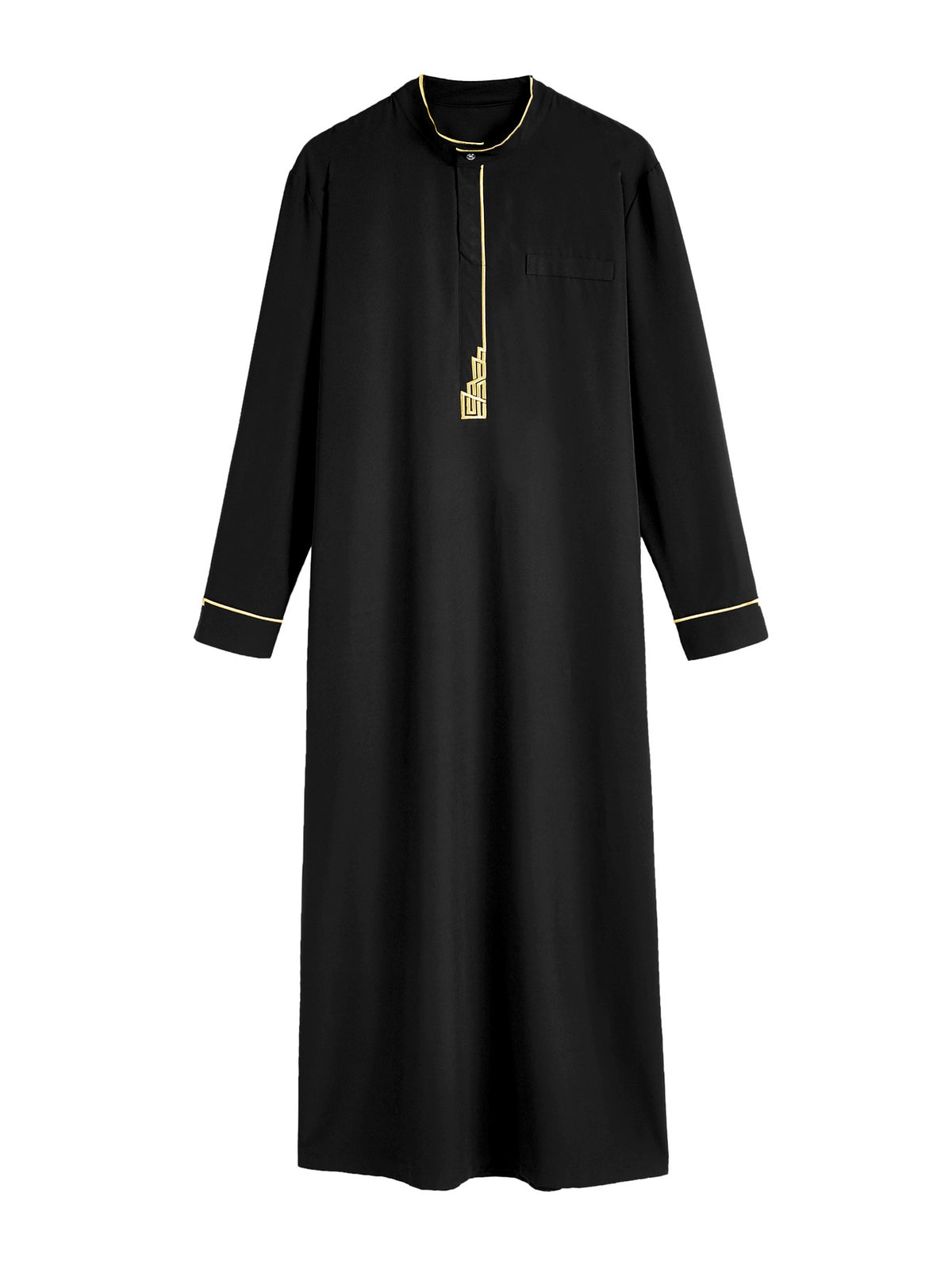 Qamis brodé à col montant pour hommes - Deux couleurs disponibles