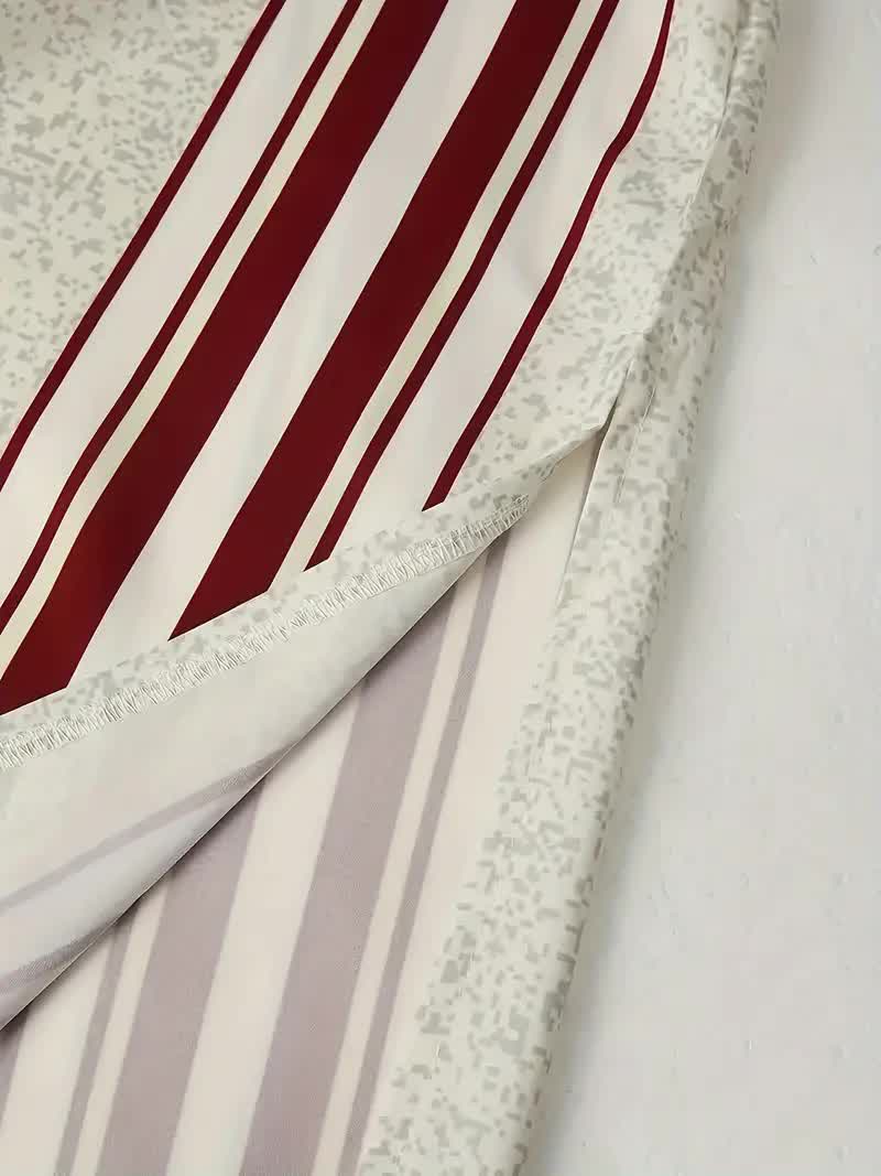 Thobe marocain à capuche pour homme - Robe de prière décontractée à rayures
