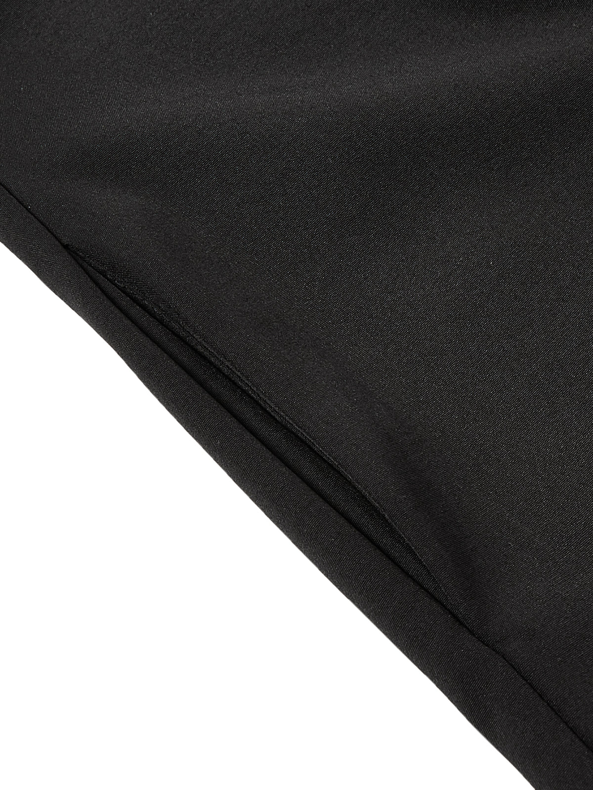 Boys' Black Hooded Djellaba with Blue Embroidery & Zip Neck