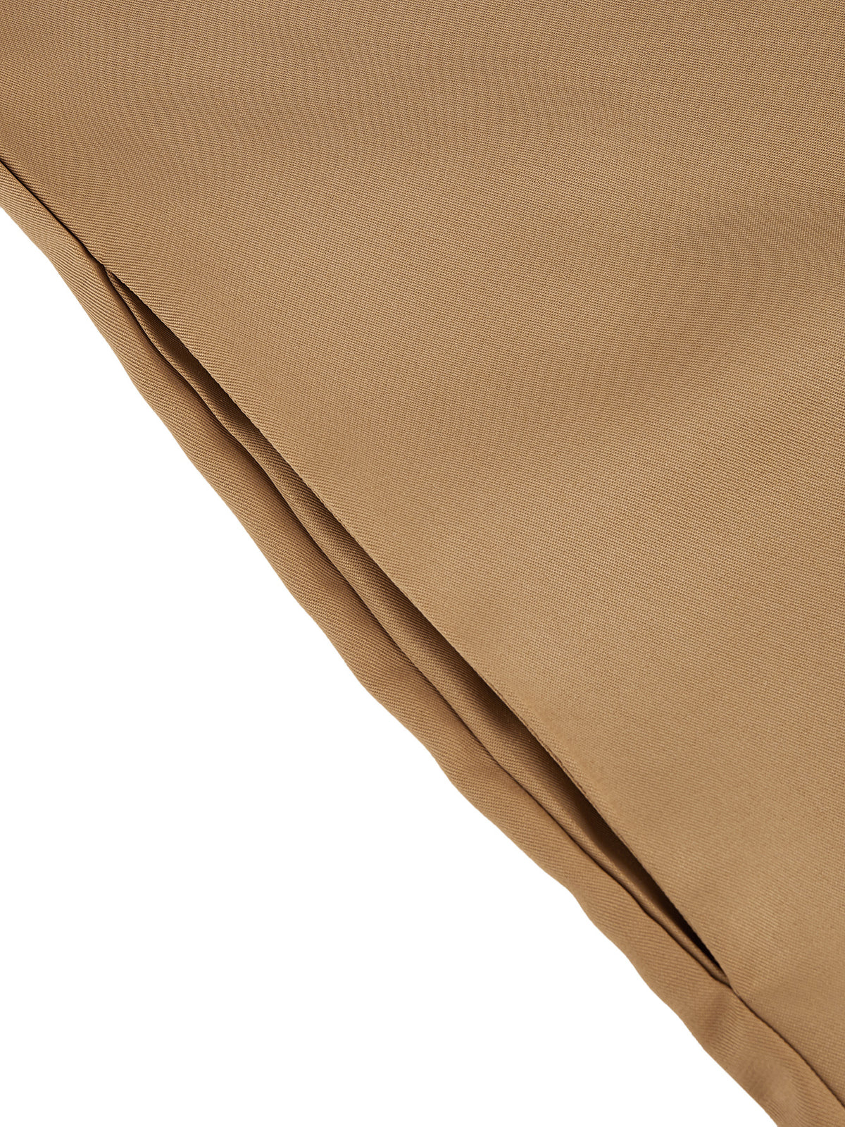 Thobe marocain kaki pour homme brodé noir - Col V Manches courtes
