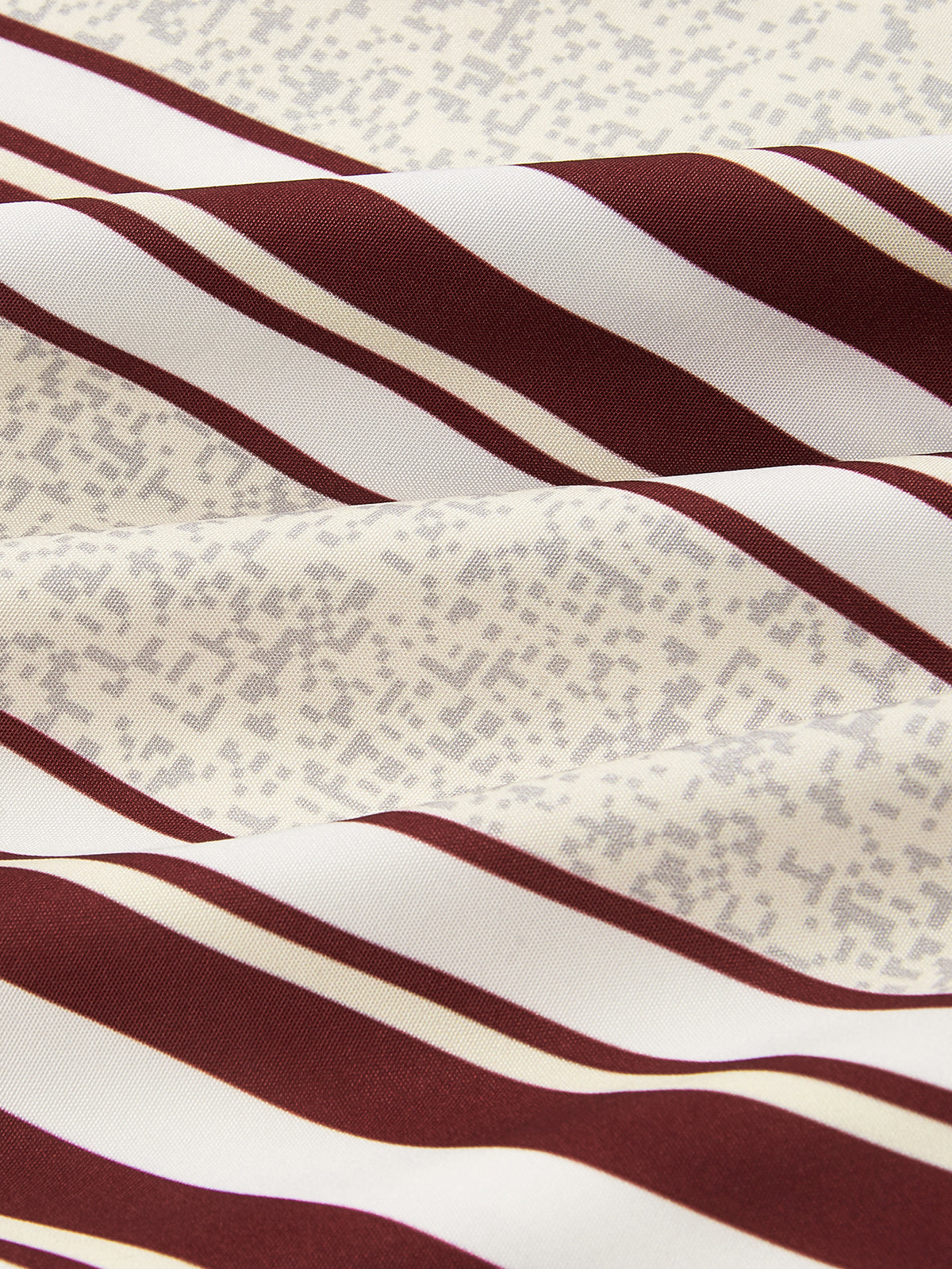 Boys’ Burgundy & Cream Striped Hooded Djellaba – Long Sleeve Robe for Eid & Everyday Wear