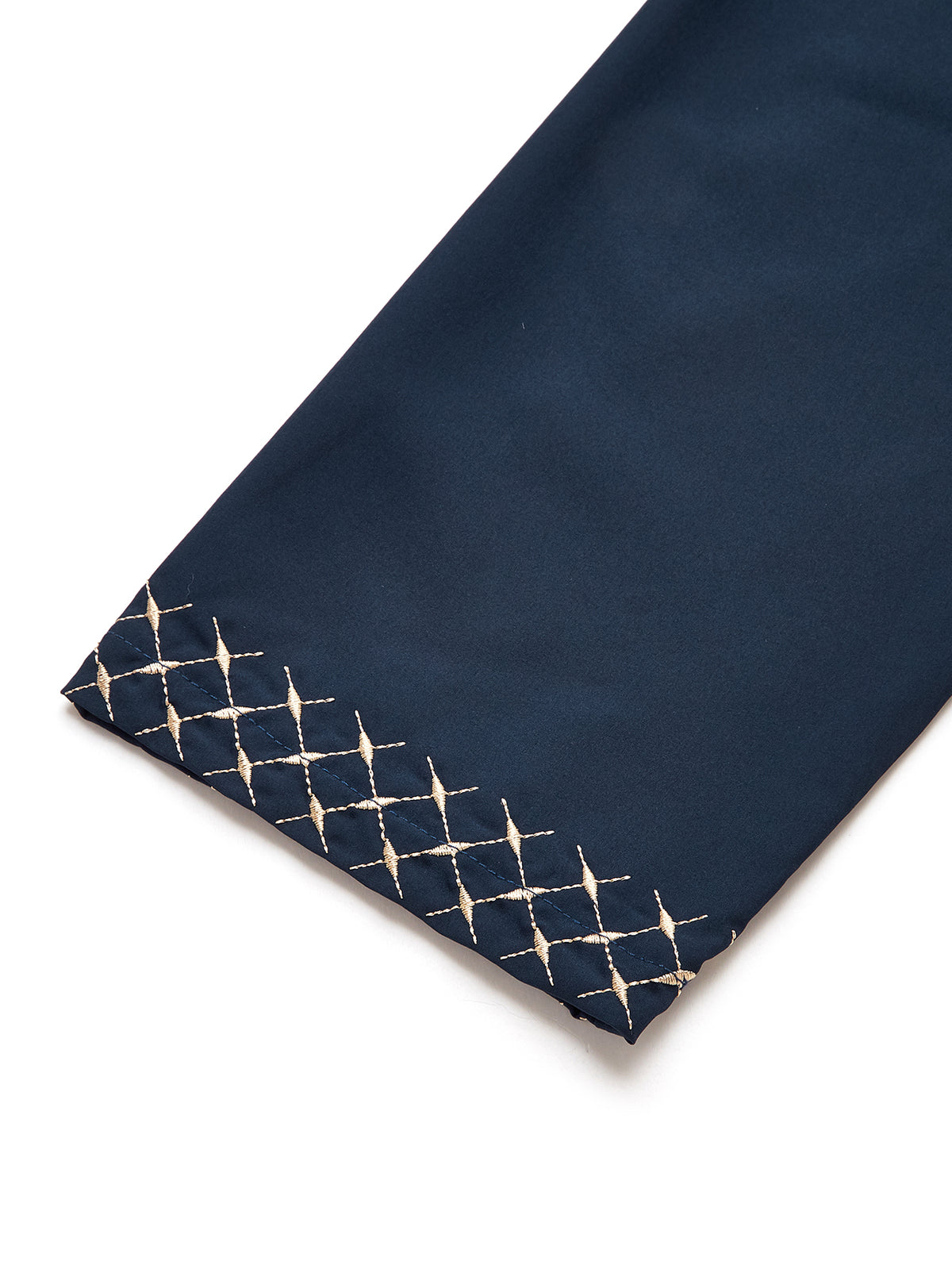 Qamis Brodé Col Droit Homme - 3 Couleurs Disponibles