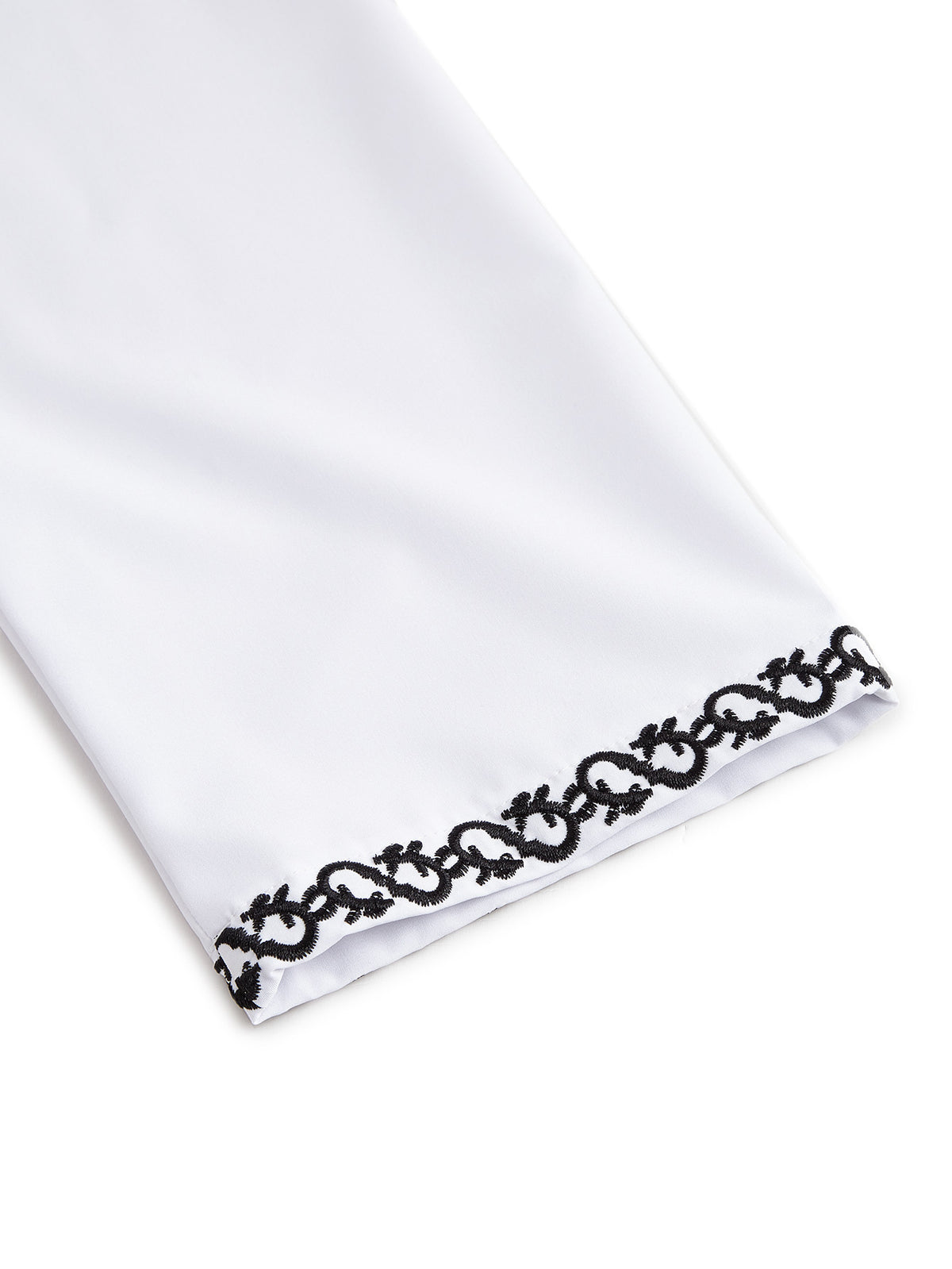 Qamis marocain classique à capuche pour homme - fermeture éclair sur le devant avec broderie contrastante, disponible en deux couleurs